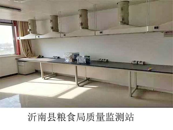 沂南縣糧食質量監測站實驗臺、通風柜、通風系統等實驗室家具安裝現場716.jpg