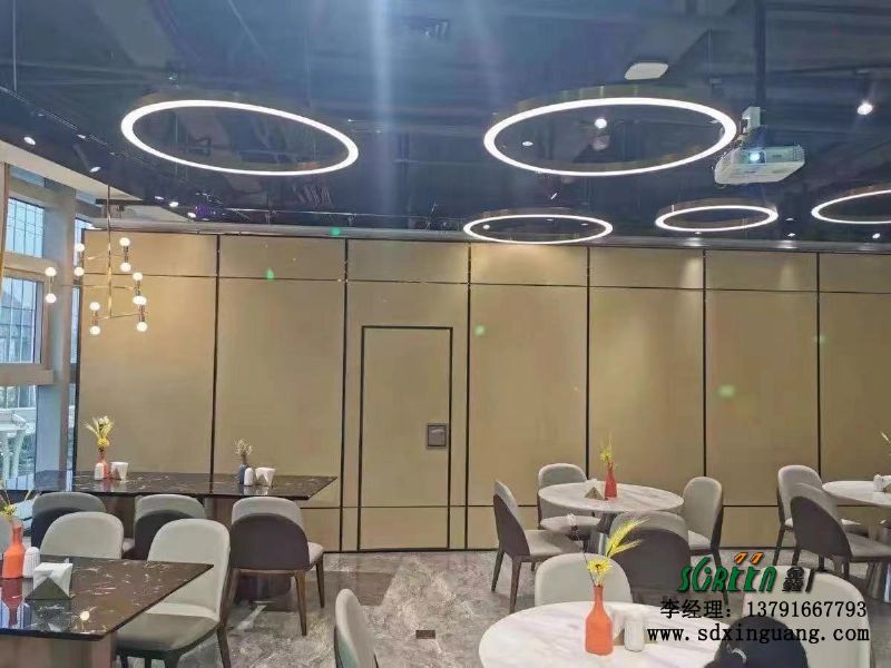 濰坊酒店活動隔斷墻飯店包廂，移動折疊推拉隔斷