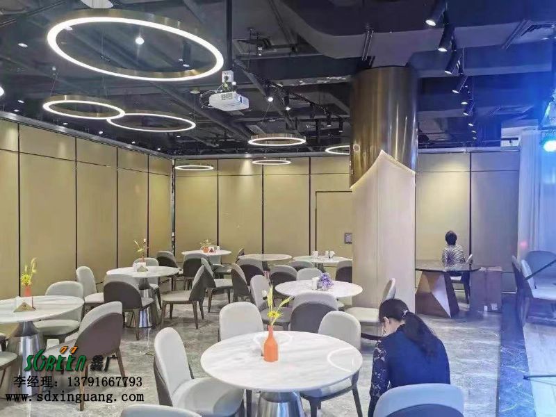 濰坊酒店活動隔斷墻飯店包廂，移動折疊推拉隔斷