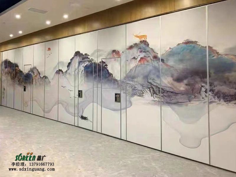 濰坊酒樓活動隔斷 75硬包隔斷 濰坊活動酒店隔斷廠家